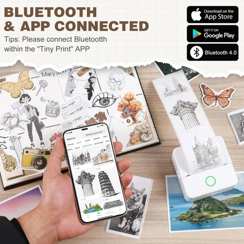 Pocket Mini Sticker Label Printer